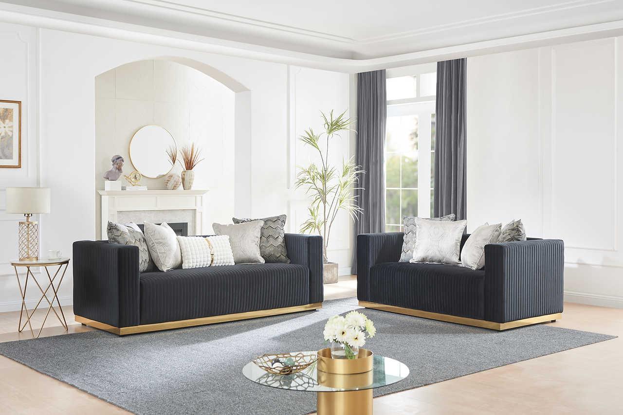 Alisha Black Chair angled view highlighting modern design