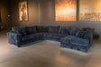 Texan Midnight Blue sectional sofa main view