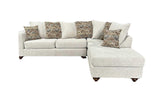 Decora Beige sectional sofa side view