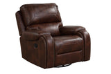 Side view of Titan Rust Oversized Reclining Set