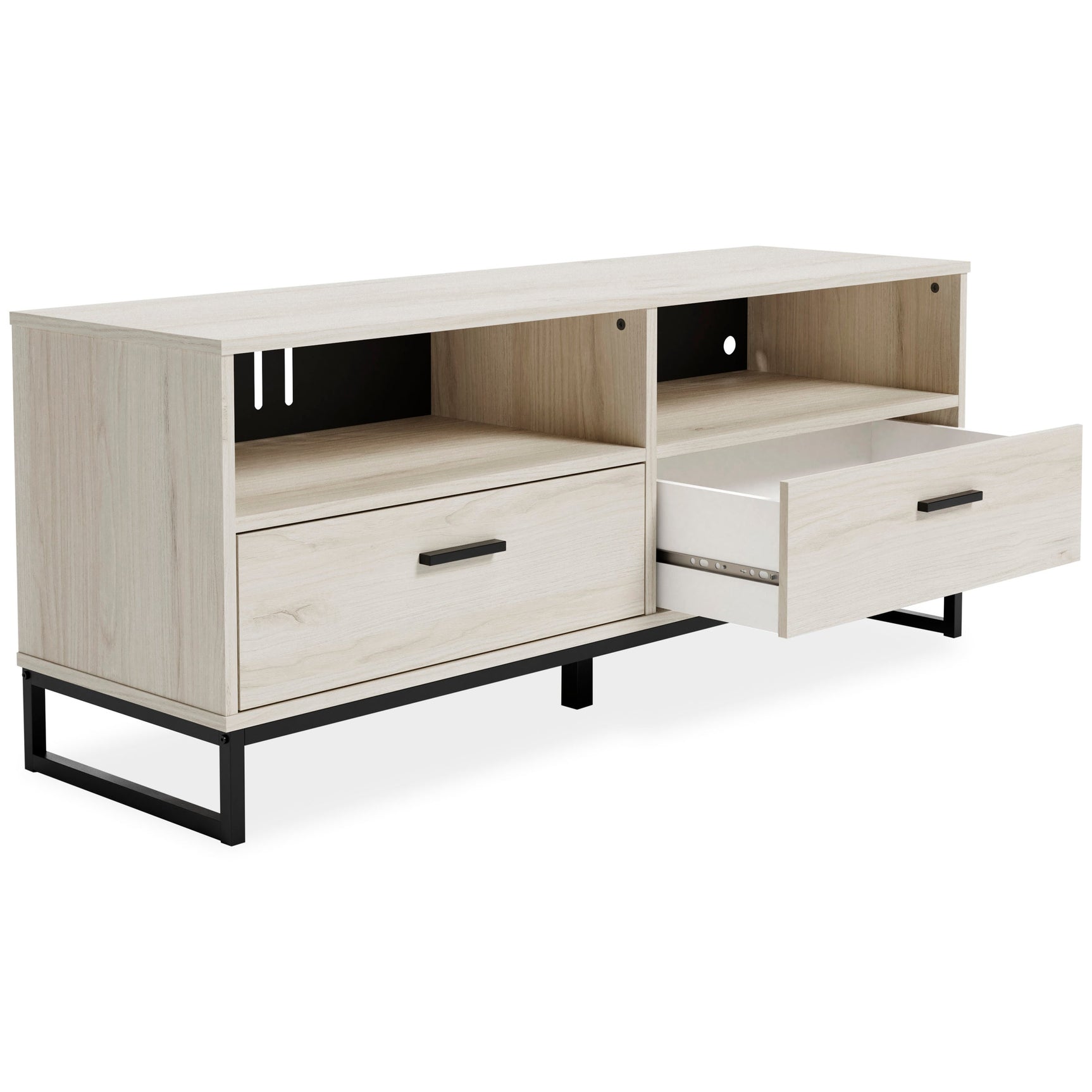 Happy Home EW1864-268 TV Stand side view with media devices