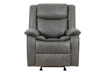Weston Grey 3-Piece Reclining Living Room Set full view