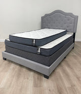 Crystal Medium Foam Bunk Beds side view with twin mattress