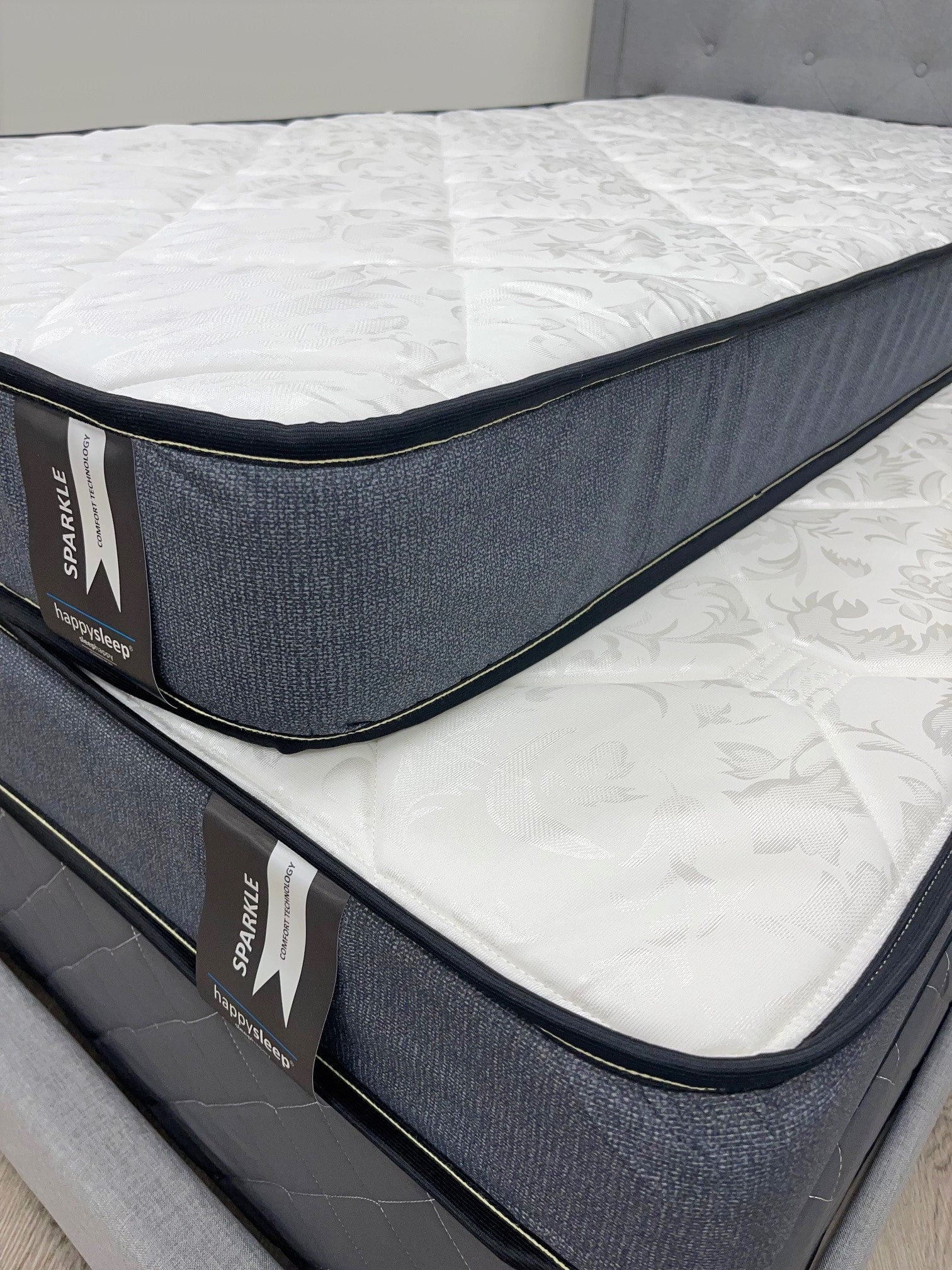 Crystal Medium Foam Bunk Beds angled shot in room setting