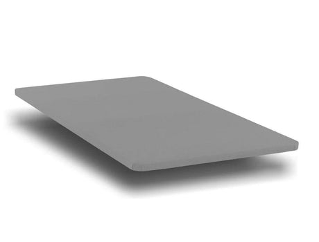 1.5 inch thick dark gray queen board box spring, front view