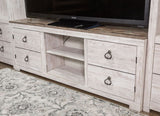 W267-168 TV stand with optional fireplace insert