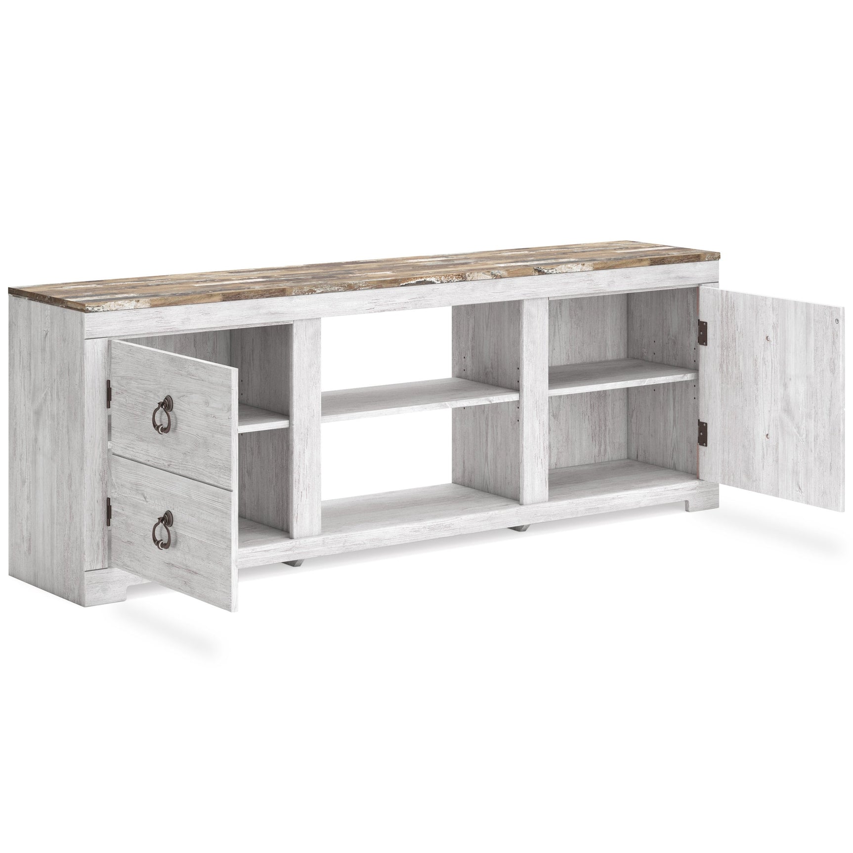 W267-168 TV stand side angle without fireplace