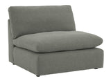 Cloud Gray Modern Contemporary Traditional Chenille Fabric Sectional Oversized, High Quality - Ella Furniture