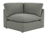 Cloud Gray Modern Contemporary Traditional Chenille Fabric Sectional Oversized, High Quality - Ella Furniture