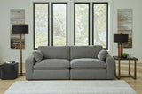 Cloud Gray Modern Contemporary Traditional Chenille Fabric Sectional Oversized, High Quality - Ella Furniture