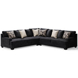 Ashley 596-03 Oversized Charcoal Sectional Sofa side view
