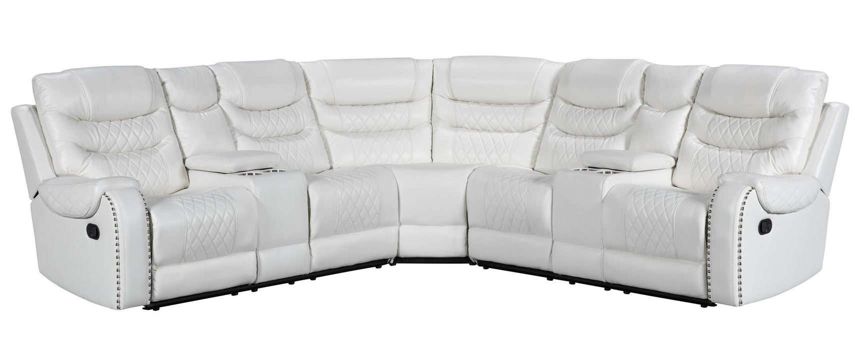 Martin61 reclining sectional sofa side view