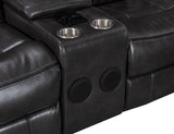 Alexa2023 Grey Reclining Sectional sofa side angle