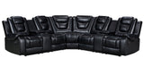 Jordan2021 reclining sectional sofa side view