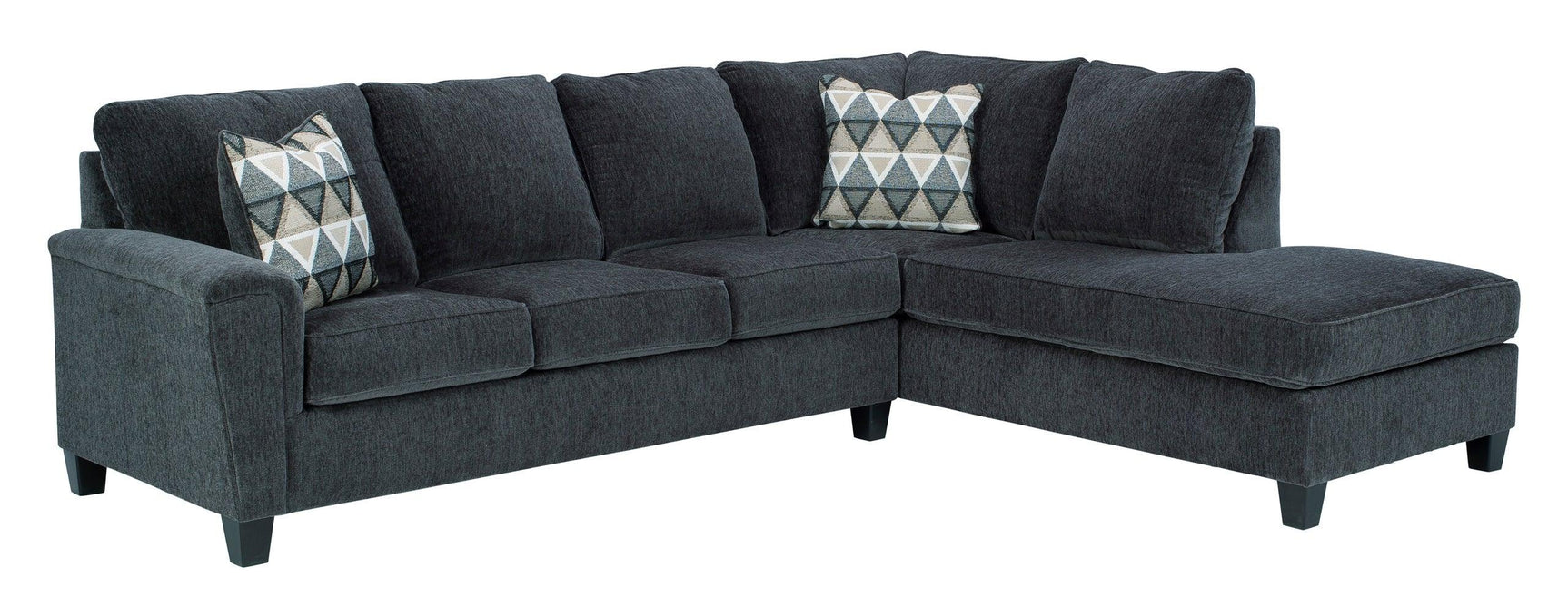 Ashley 839-05 sectional sofa smoke color side view