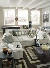 Bales Happy Beige Accent Chair showing seat and sleek wood frame