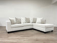 Hollywood Stone Modern Contemporary Solid Wood Thick Fabric Chenille Upholstered Sectional - Ella Furniture