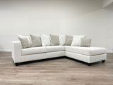 Hollywood Stone Modern Contemporary Solid Wood Thick Fabric Chenille Upholstered Sectional - Ella Furniture