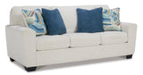 Ashley Snow Upholstered Loveseat side angle