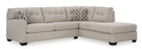 Ashley 310-04 sectional sofa side view highlighting chaise lounge