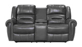 Lexington2023 Gray 3-Piece Reclining Living Room set angled seating