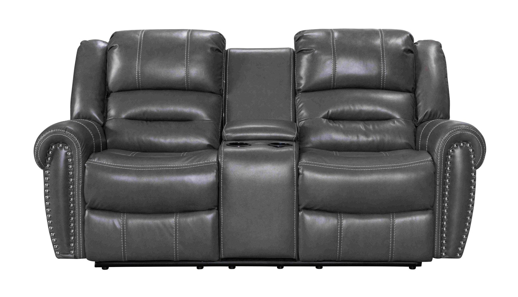 Lexington2023 Gray 3-Piece Reclining Living Room set angled seating