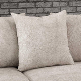 living room view with sand gray oversized sectional sofa