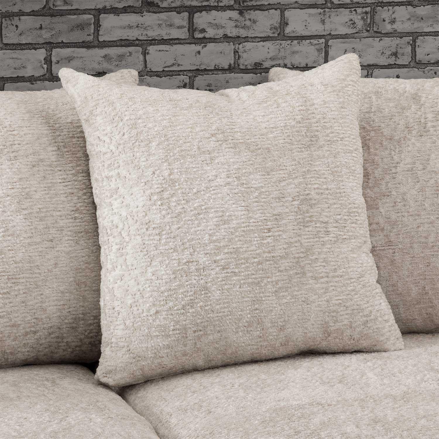 living room view with sand gray oversized sectional sofa