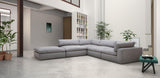 Side view of XL Cloud Gray Sectional Sofa