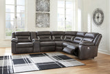 Kincord Midnight sectional side view showing recliner