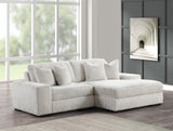 Sunday Beige 2-Piece Sectional Sofa side view