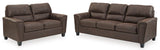 Ashley 940-03 chestnut sofa and loveseat set side view