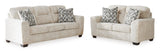 Side view of Ashley 505-05 sofa and loveseat set
