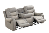 Ashley1004 leather gel reclining loveseat with storage console and power box