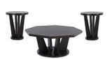 Chasinfield Occasional Table Set coffee table front angle in dark brown