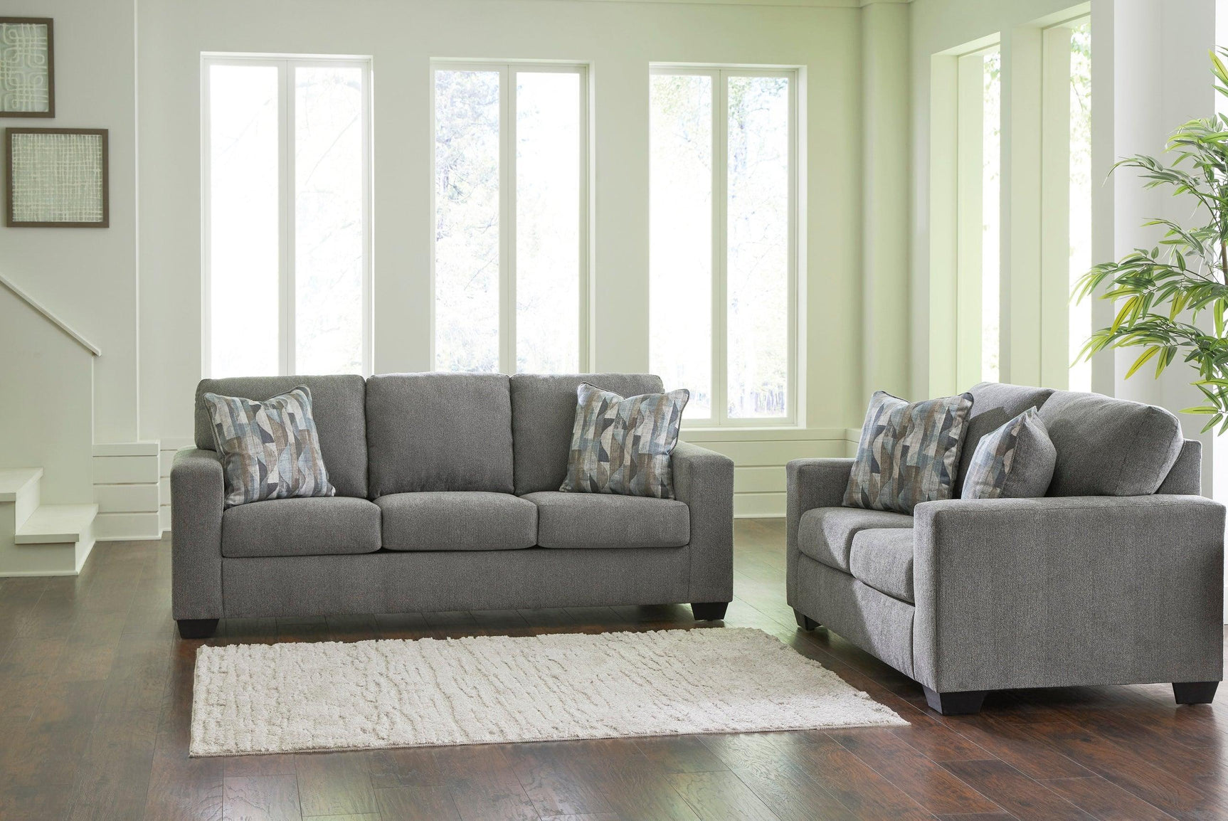 Ashley 512-05 Sofa and Loveseat side view