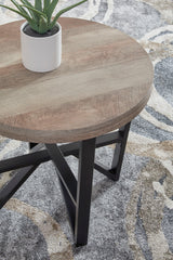 Deanlee Occasional Table Set close-up of table finishes