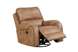 Titan Saddle sofa showing drop-down table with charging ports