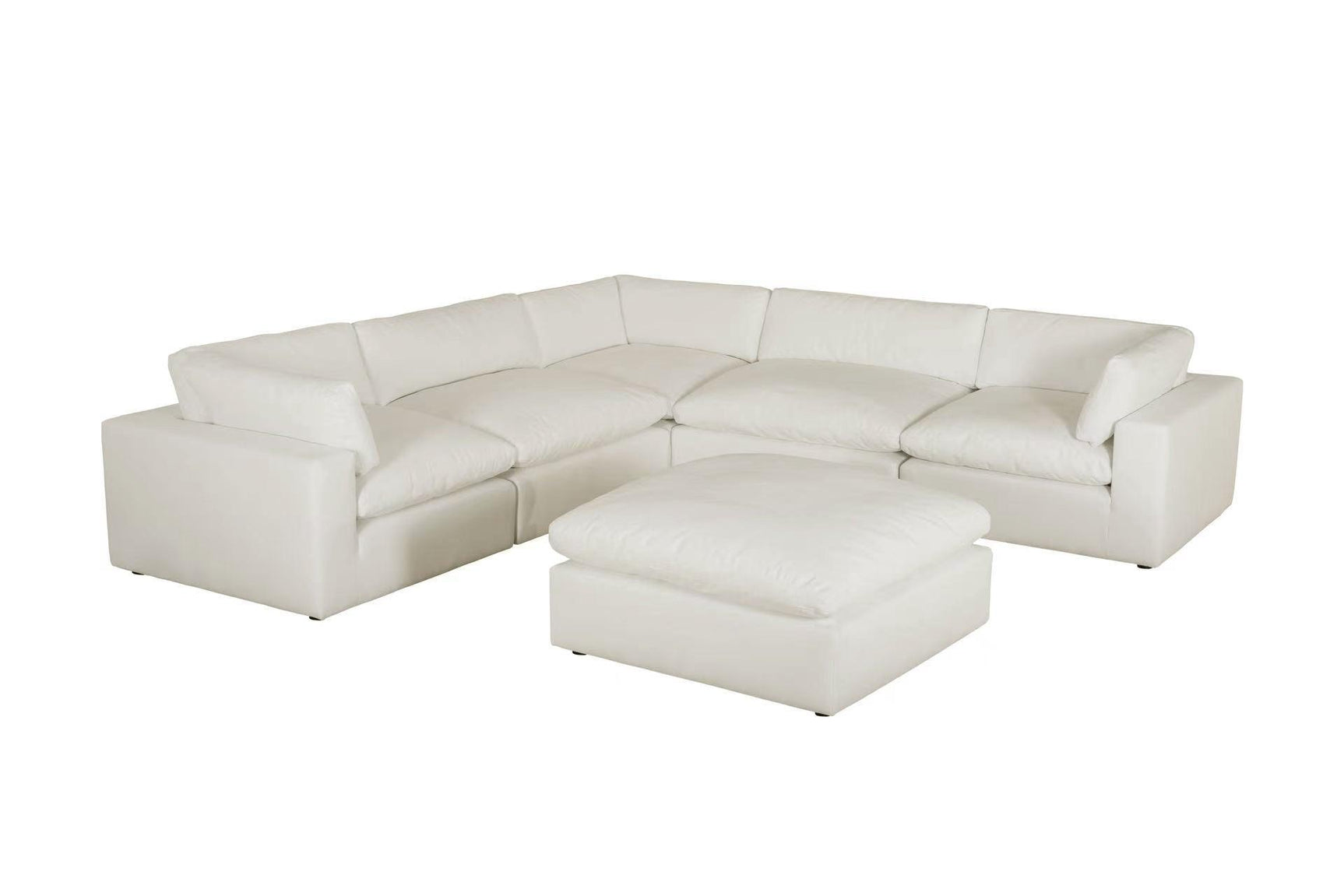 Side view of XL Cloud Sand sectional sofa