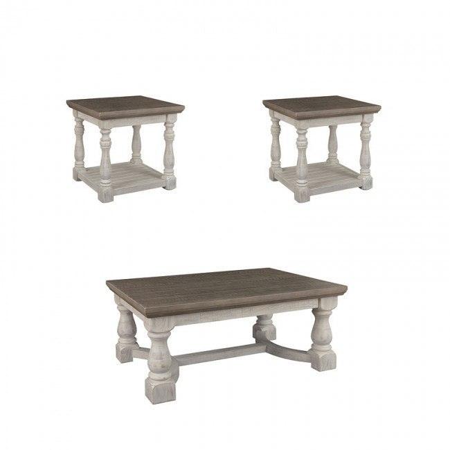 Havalance Occasional Table Set front view with cocktail table and end table