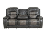 Ashley1003 Oversized 3-Piece Reclining Loveseat with Storage Console and Power Box