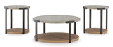 Darthurst Occasional Table Set light brown finish side view