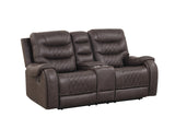Ashley3002 loveseat with power box and storage console