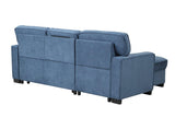 marcos grey sectional sofa with pull-out bed and storage chaise