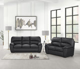 Side view of Tiffany Black 3-Piece Living Room Set
