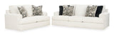 Ashley 314-03 linen loveseat side view