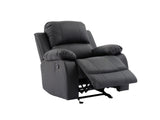 Daytona Black reclining sofa headrest detail
