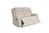 Side angle of Dynamo2 Sand reclining loveseat