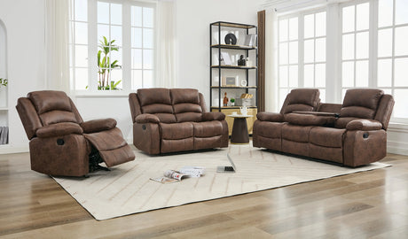 Dynamo Palomino reclining loveseat side view