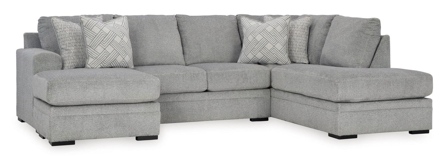 Ashley 529-06 sectional sofa, side view showing chaise